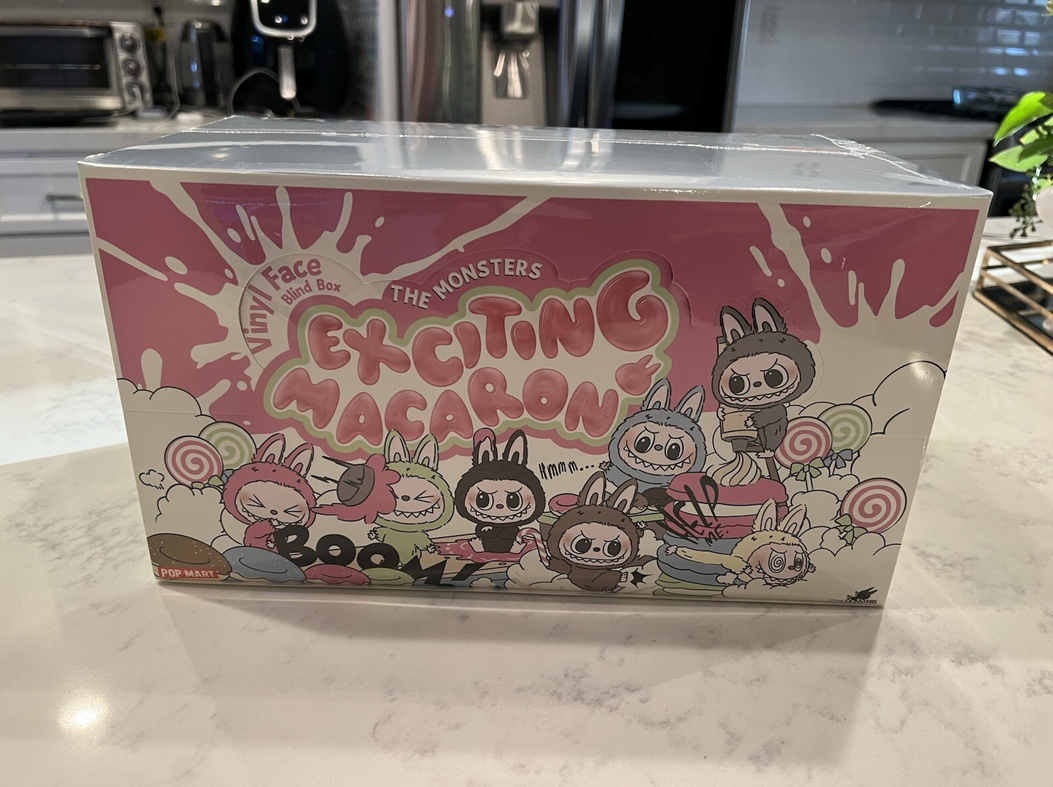 Popmart Labubu The Monsters Exciting Macarons Vinyl Face (6 Blind Boxes)